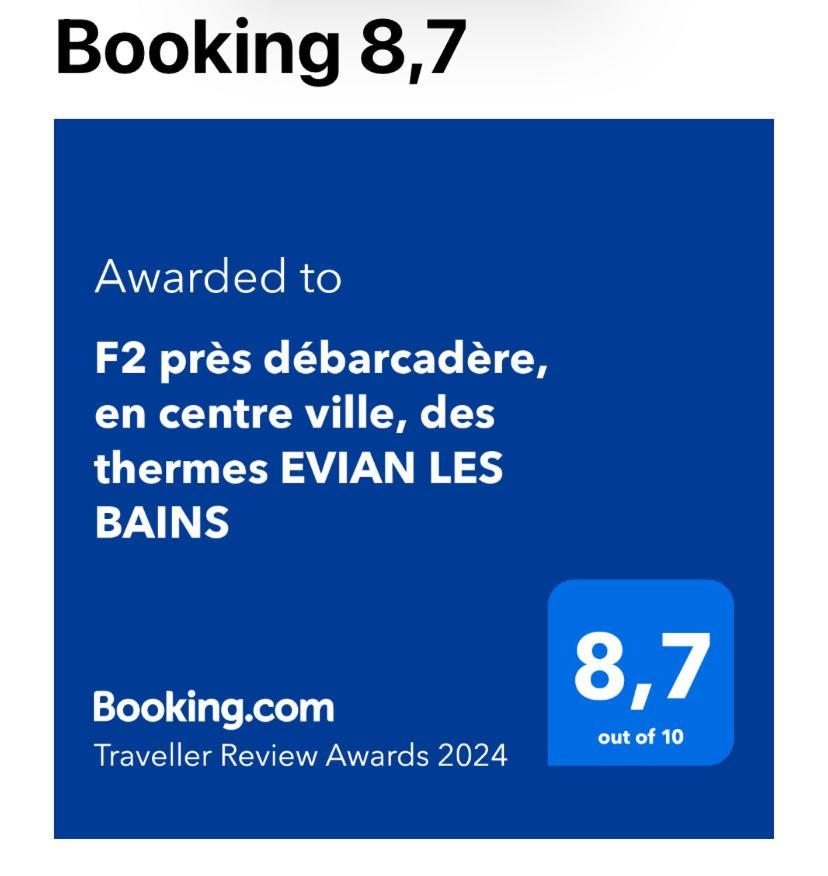 F2 Pres Debarcadere, En Centre Ville, Des Thermes Evian Les Bains 2 Etoiles Exterior photo